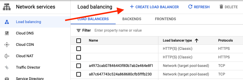 Google load balancing
