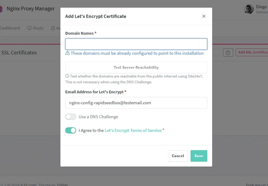 Add Let's Encrypt Certificate