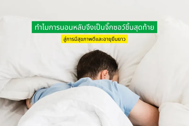 ทำไมการนอนหลับจึงเป็นจิ๊กซอว์ชิ้นสุดท้ายสู่การมีสุขภาพดีและอายุยืนยาว